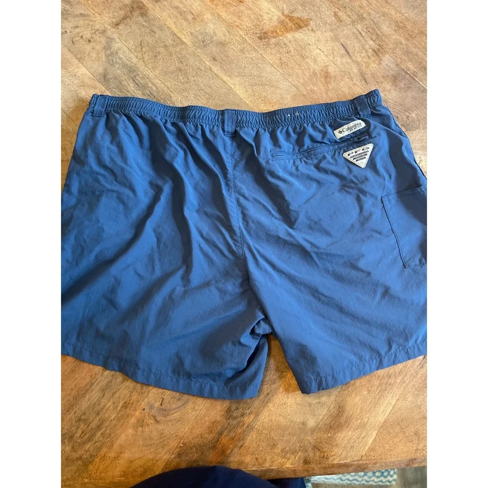 Columbia PFG Mens XXL Navy Blue Fishing Swim Shorts Performance Gear